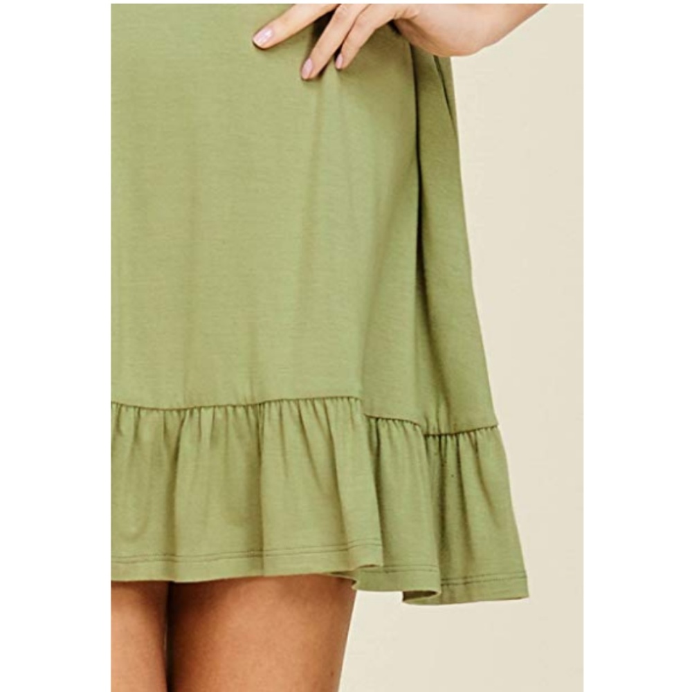 Women's Bottom Ruffle Dress - Picture 3 of 4